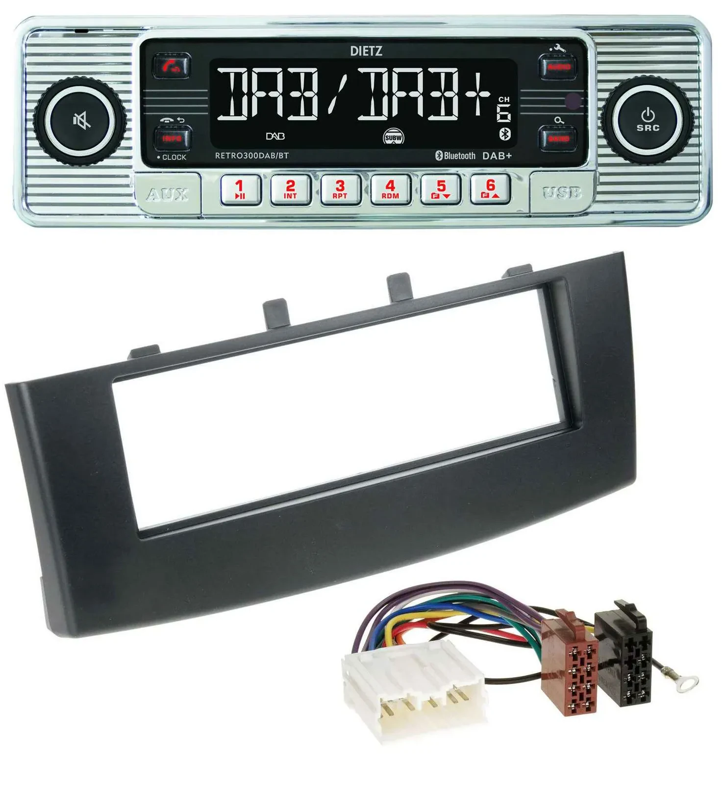 Dietz Bluetooth MP3 DAB USB Autoradio für Mitsubishi Colt (ab 2009)