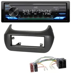 JVC Bluetooth DAB USB MP3 Autoradio für Fiat Fiorino Qubo Citroen Nemo Peugeot B