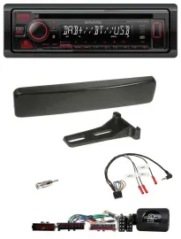 Автомагнитола Kenwood CD USB Bluetooth DAB для Ford Focus/Mondeo черная