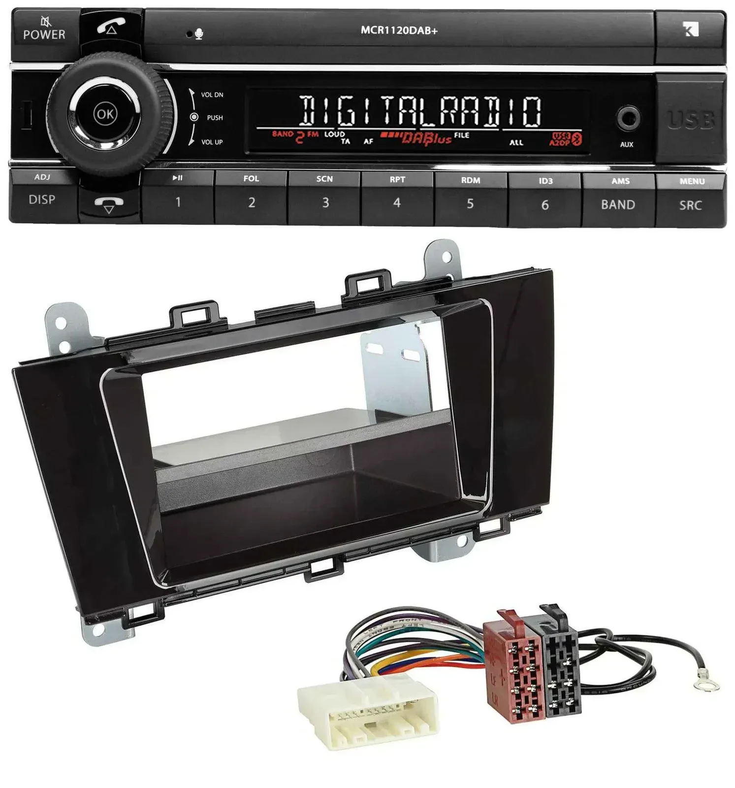 Kienzle Bluetooth MP3 USB DAB Autoradio für Subaru Outback (ab 2015)