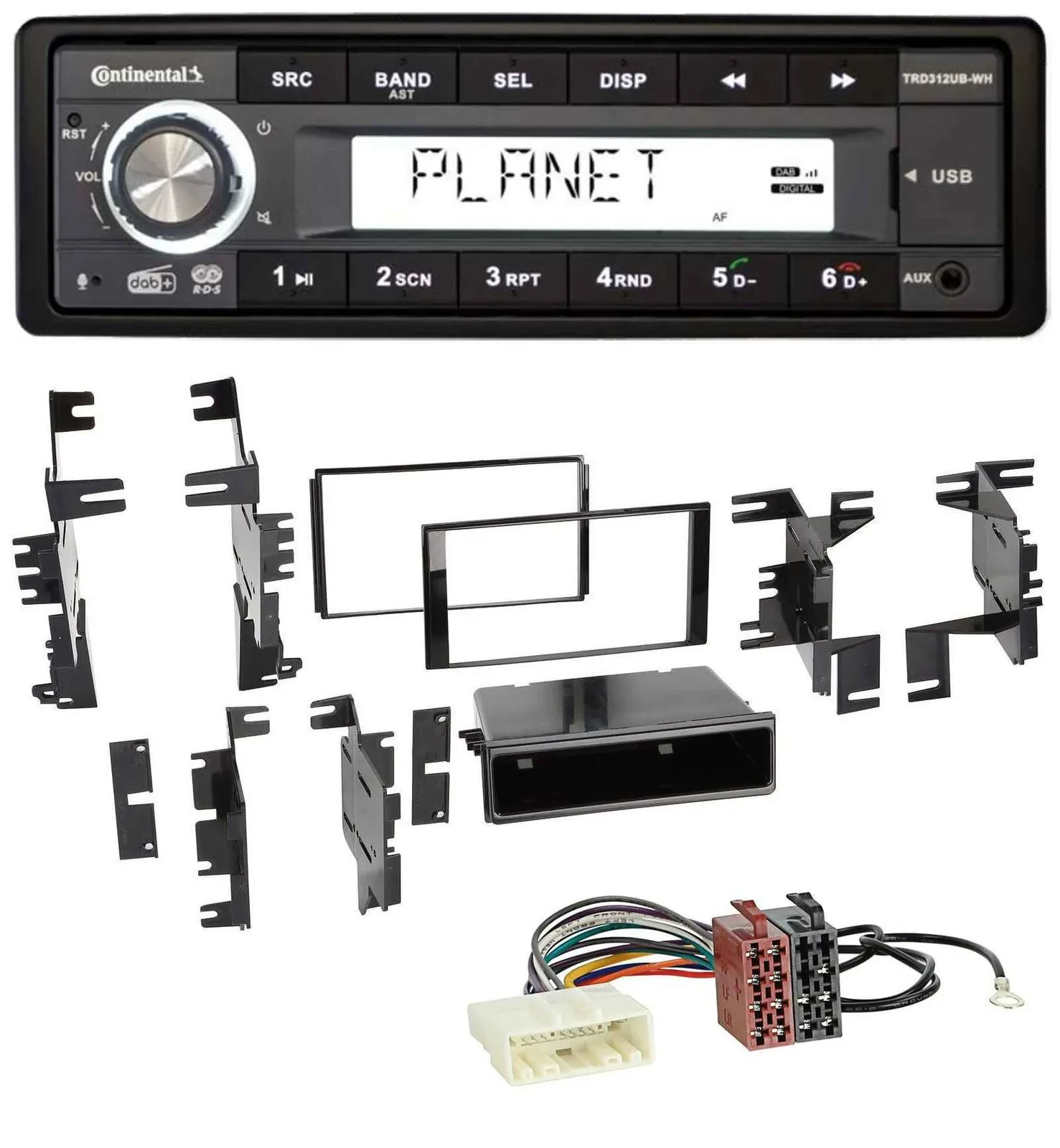 Continental USB 1DIN AUX DAB MP3 Autoradio für Nissan Quest Rogue ab 11 Titan ab