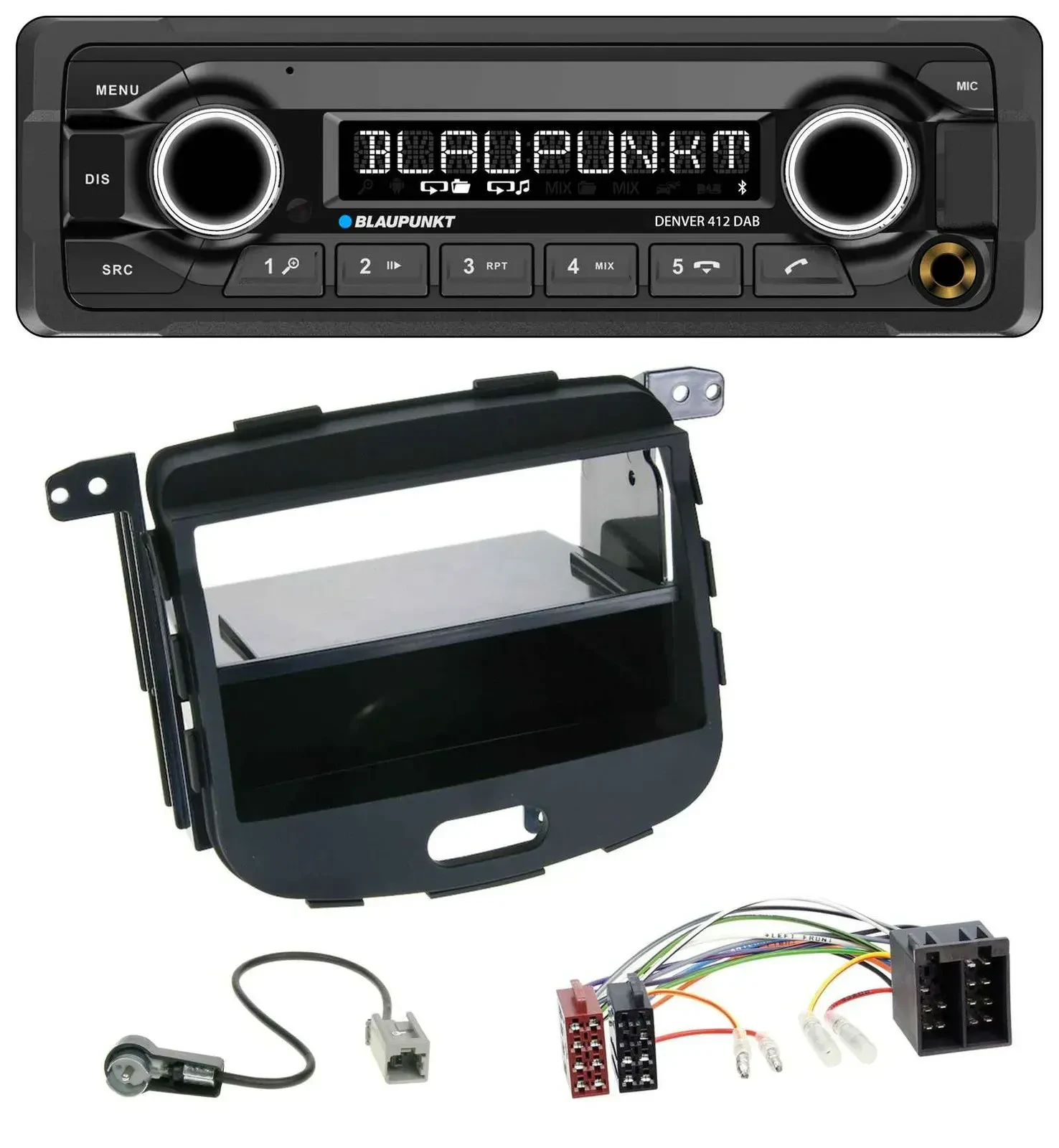 Blaupunkt Bluetooth DAB MP3 USB Autoradio für Hyundai i10 2008-2013 Rubber Touch