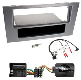Radioset Lenkradadapter DIN Autoradio für Ford Mondeo 2004-2007 anthrazit