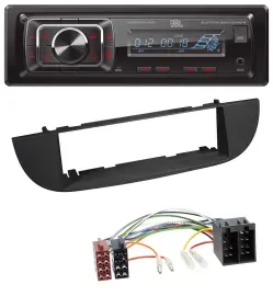 JBL SD AUX MP3 USB Bluetooth Autoradio für Fiat 500 (ab 2007) - schwarz