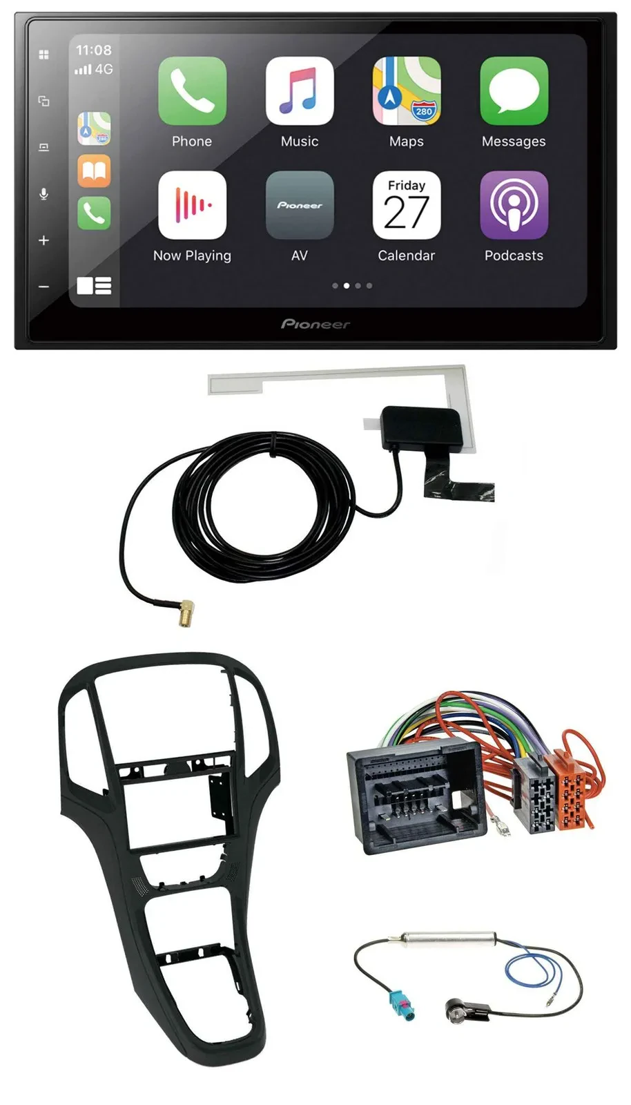 Автомагнитола Pioneer 2DIN, USB, Bluetooth, DAB, для Opel Astra J (с 12/2009)