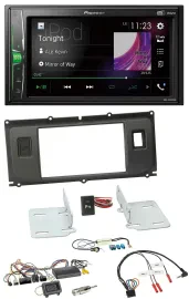 Автомагнитола для Land Rover Evoque 2011–2013 Pioneer 2DIN, DAB, USB, Bluetooth, поддержка управления с руля