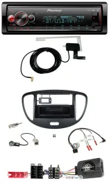 Автомагнитола для Hyundai i10 (2009–2013, ISO) Pioneer Bluetooth, DAB, USB, черная