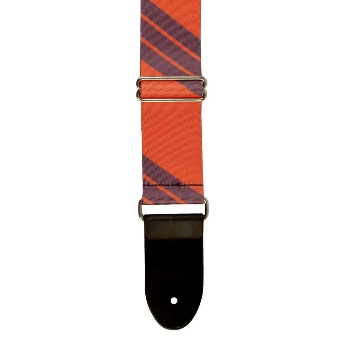 Souldier SLD-SLCHG03 Charger 2-Inch Locking Seatbelt Guitar Strap - Orange/Grey