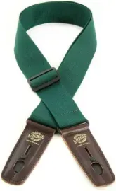 Lock-It Straps Pro Gig Series 2" Dark Green Poly Guitar Strap, Locking Ends