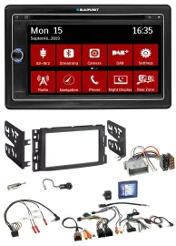 Blaupunkt Bluetooth DAB 2DIN USB DVD Lenkrad Autoradio für Buick Enclave Lucerne