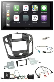 Pioneer Lenkrad Bluetooth DAB 2DIN USB Autoradio für Ford Focus 2011-2014