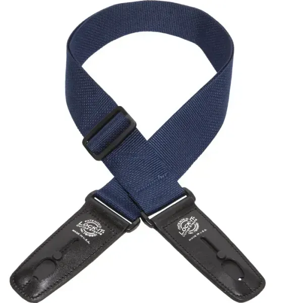 Ремень для гитары Lock-It Straps LIS-004-P2-NVYBLU Poly Pro Series Dark Blue