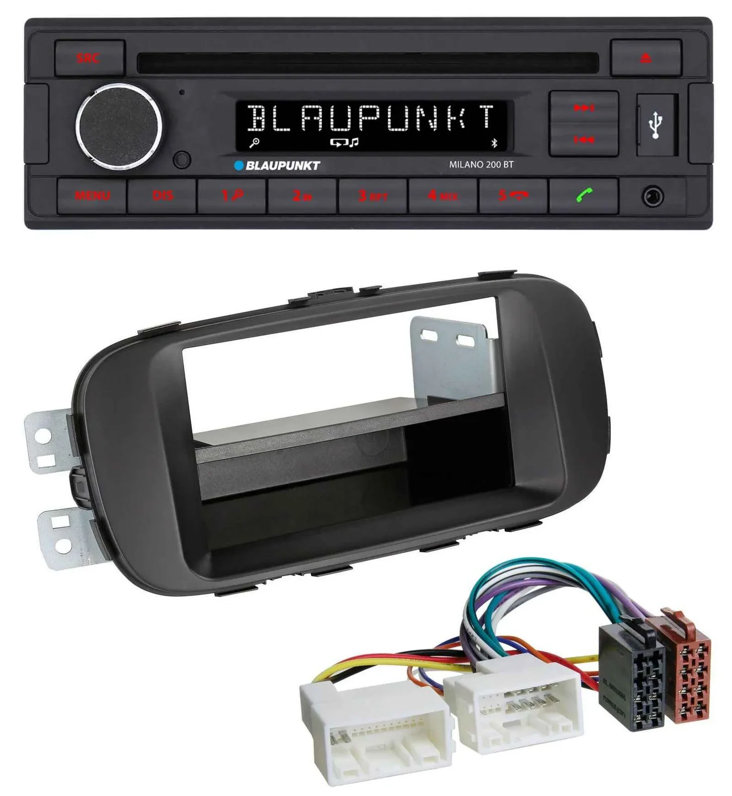 Автомагнитола для Kia Soul (PS, с 2014) Blaupunkt CD, MP3, USB, Bluetooth, AUX черная