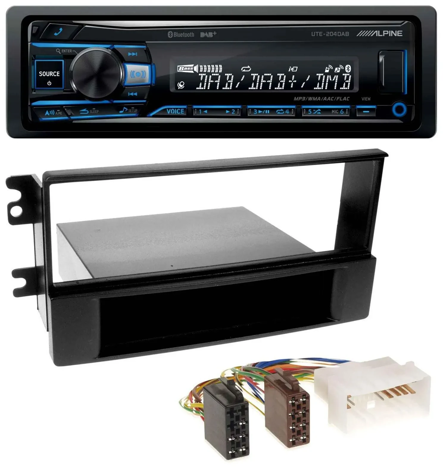 Alpine USB Bluetooth DAB MP3 Autoradio für Kia Sportage (ab 2005)