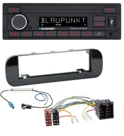 Blaupunkt DAB MP3 Bluetooth USB Autoradio für Fiat Panda (ab 2012) - glänzend