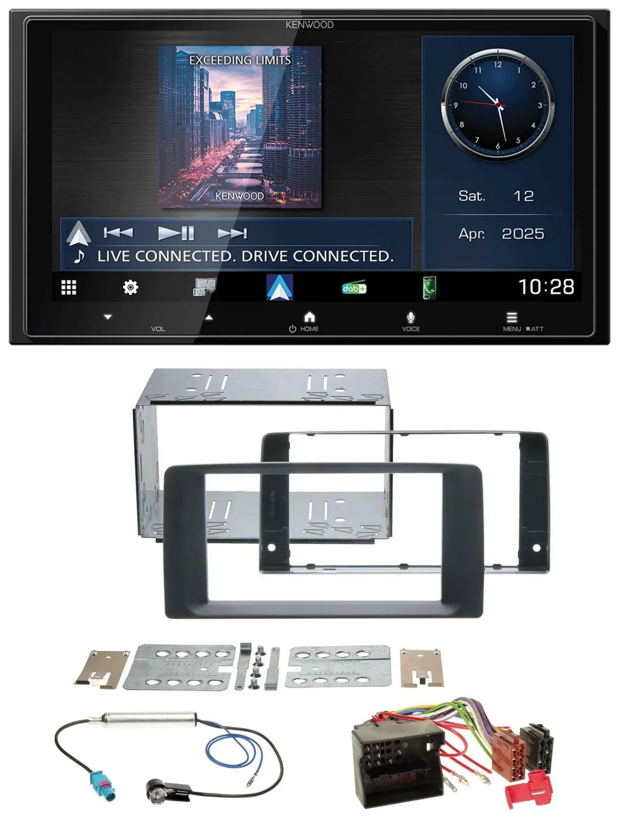 Kenwood Bluetooth 2DIN USB DAB MP3 Autoradio für MAN TGA TGL TGM TGS TGX ab 2007