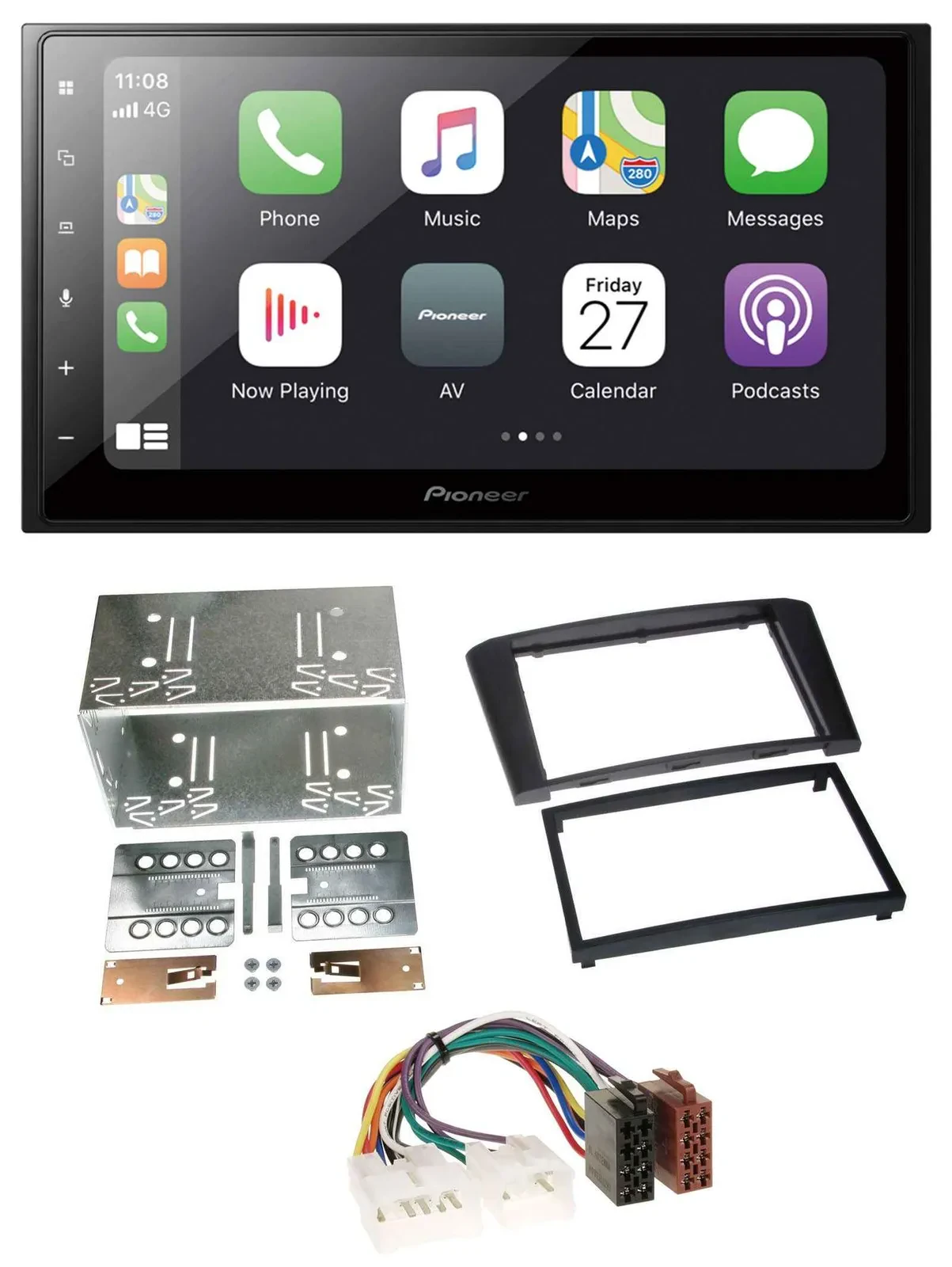Pioneer MP3 Bluetooth DAB 2DIN USB Autoradio für Toyota Avensis 2003-2009