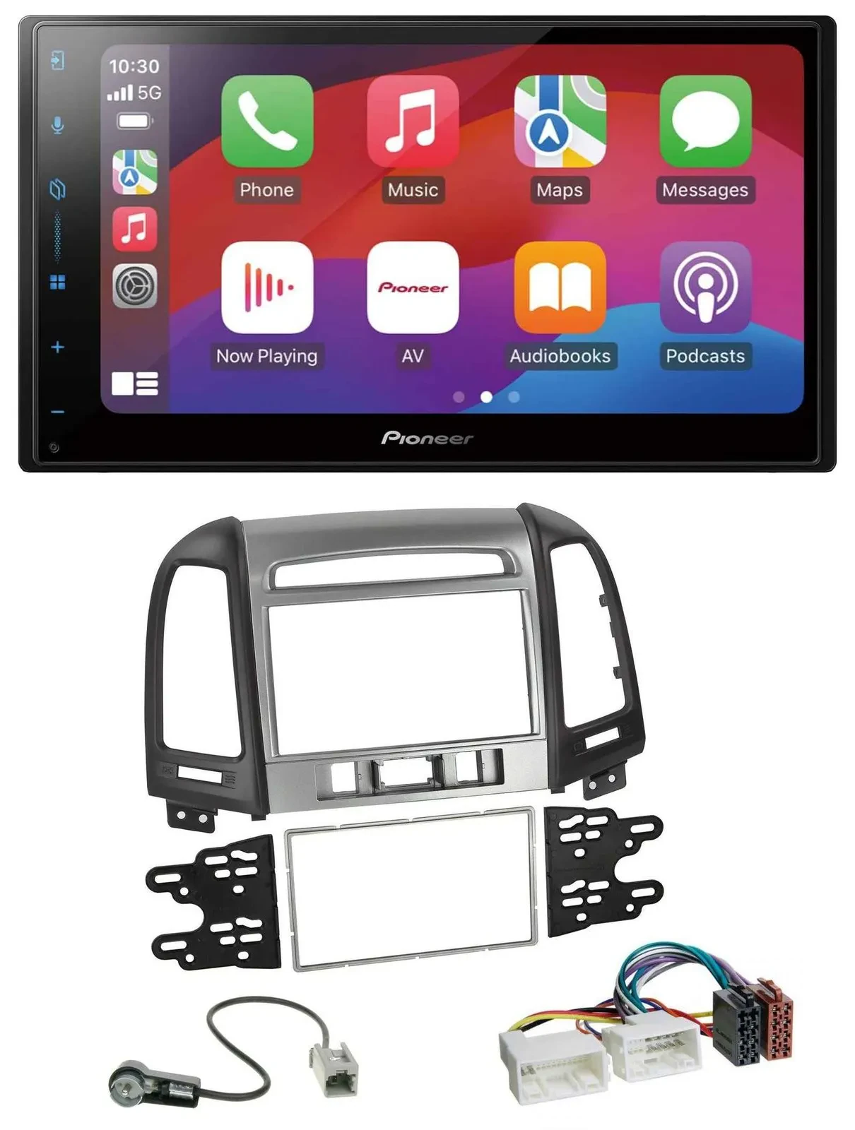 Pioneer DAB USB MP3 Bluetooth 2DIN Autoradio für Hyundai Santa Fe 3 Schalter 06-