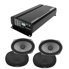 Alpine KTA-450 4-Channel Amplifier + 2 Pairs Alpine SXE-6926S 6x9" Speakers