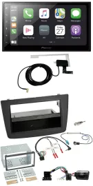Автомагнитола Pioneer 2DIN, USB, Bluetooth, DAB, поддержка кнопок на руле, для Alfa Romeo Mito (2008–2014), чёрный