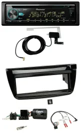 Автомагнитола для Fiat Doblo (2012–2015) Pioneer MP3 CD USB DAB, поддержка управления на руле, черный глянец
