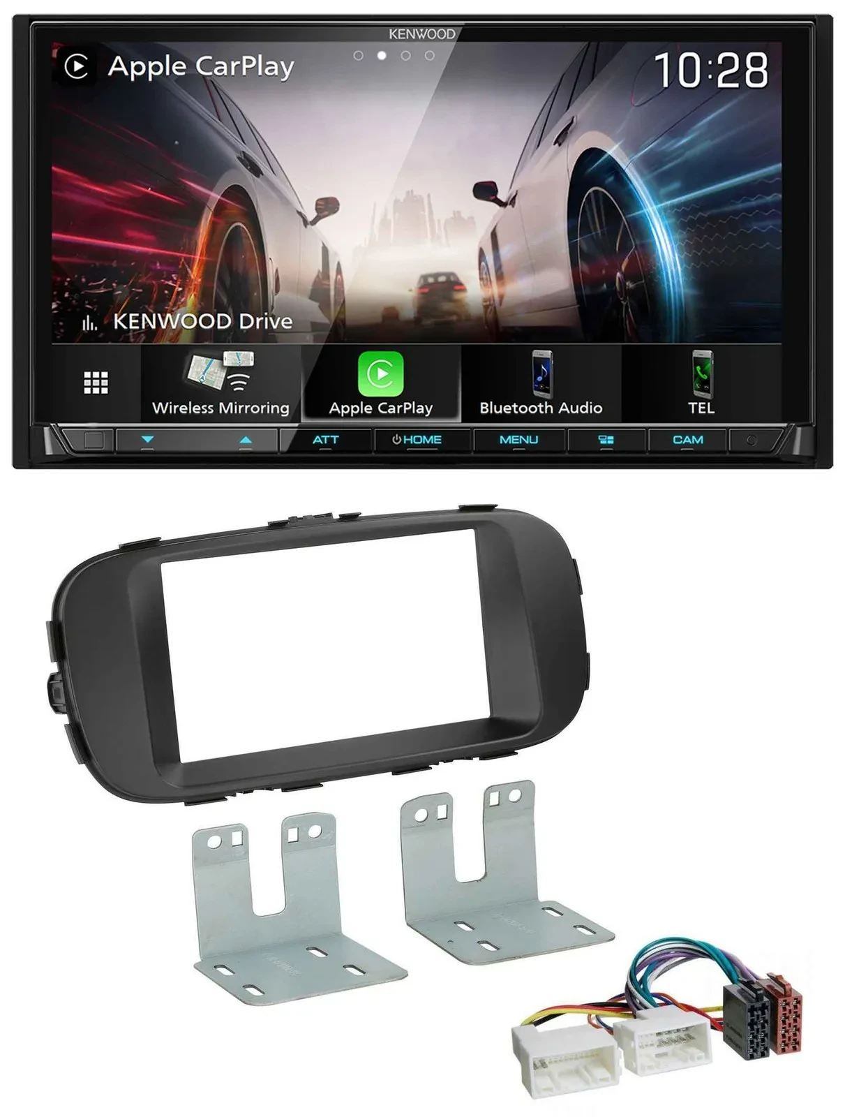 Автомагнитола для Kia Soul Kenwood 2DIN MP3 USB DAB Bluetooth черный
