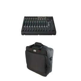 Mackie 14-Channel Mixer 3-Band EQ (80 Hz  2.5 and 12 kHz) W/Gator Equipment Bag