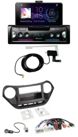 Pioneer DAB Bluetooth MP3 USB Autoradio für Hyundai i10 (ab 2013) AUX USB