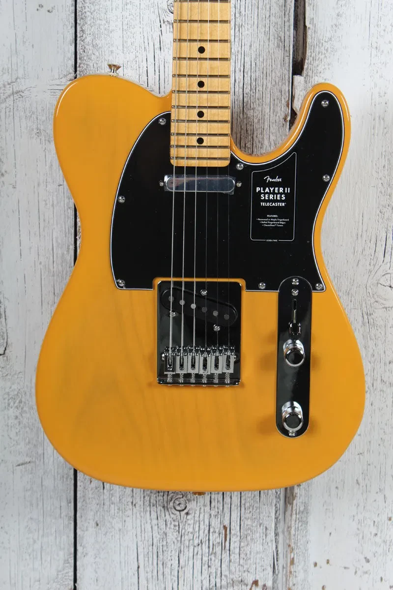 Б/У Электрогитара Fender Player II Telecaster 25.5", S-S, 22 Medium Jumbo, Butterscotch Blonde