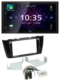 Автомагнитола JVC 2-DIN, DAB, Bluetooth, USB, MP3 для Mitsubishi Mirage/Space Star (с 2013)