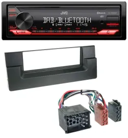 Автомагнитола JVC Bluetooth USB DAB MP3 для BMW 5 (E39) и X5 (E53) с круглым разъемом