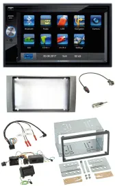 Blaupunkt Lenkrad USB Bluetooth TMC 2DIN Navigation für Ford Kuga 2008-2012 silb