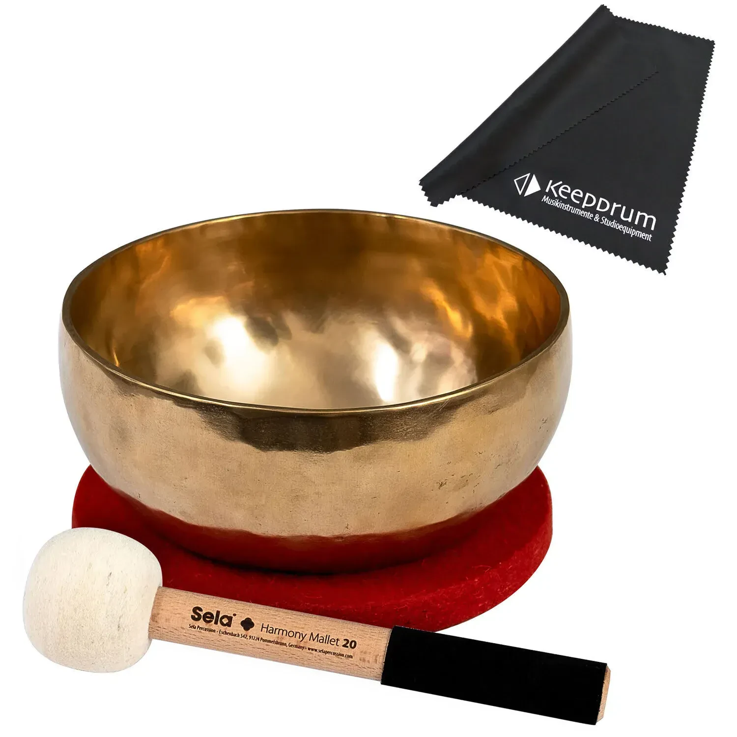 Поющая чаша Sela SE263 Harmony Brass с аксессуарами