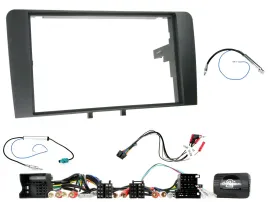 Einbauset Lenkradadapter Doppel DIN Autoradio für Audi A3 8P 2003-2012 Aktivsyst