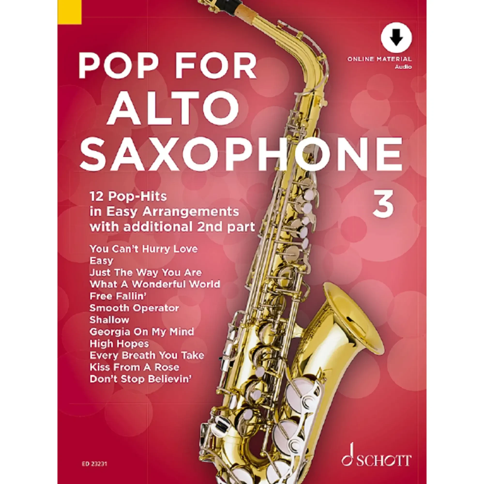 Сборник песен Schott Music Pop For Alto Saxophone 3