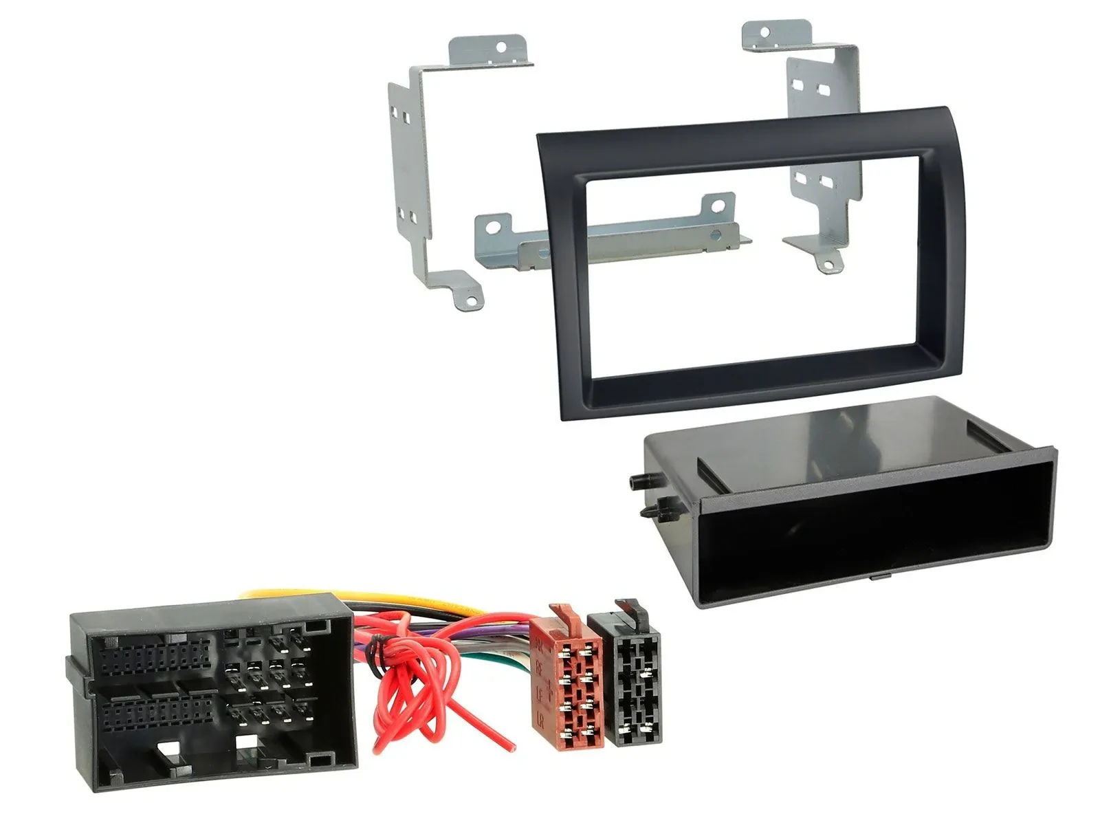 Einbauset DIN Autoradio für Citroen Jumper ab 2014 Fiat Ducato 14-21 schwarz Pro