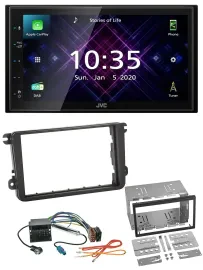 JVC DAB 2DIN MP3 Bluetooth USB Autoradio für Seat Alhambra Leon Toledo