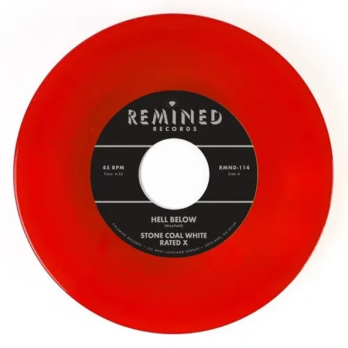 Виниловая пластинка Stone Coal White - Hell Below / Free - Clear Orange/Red [New 7" Vinyl] Clear Vin