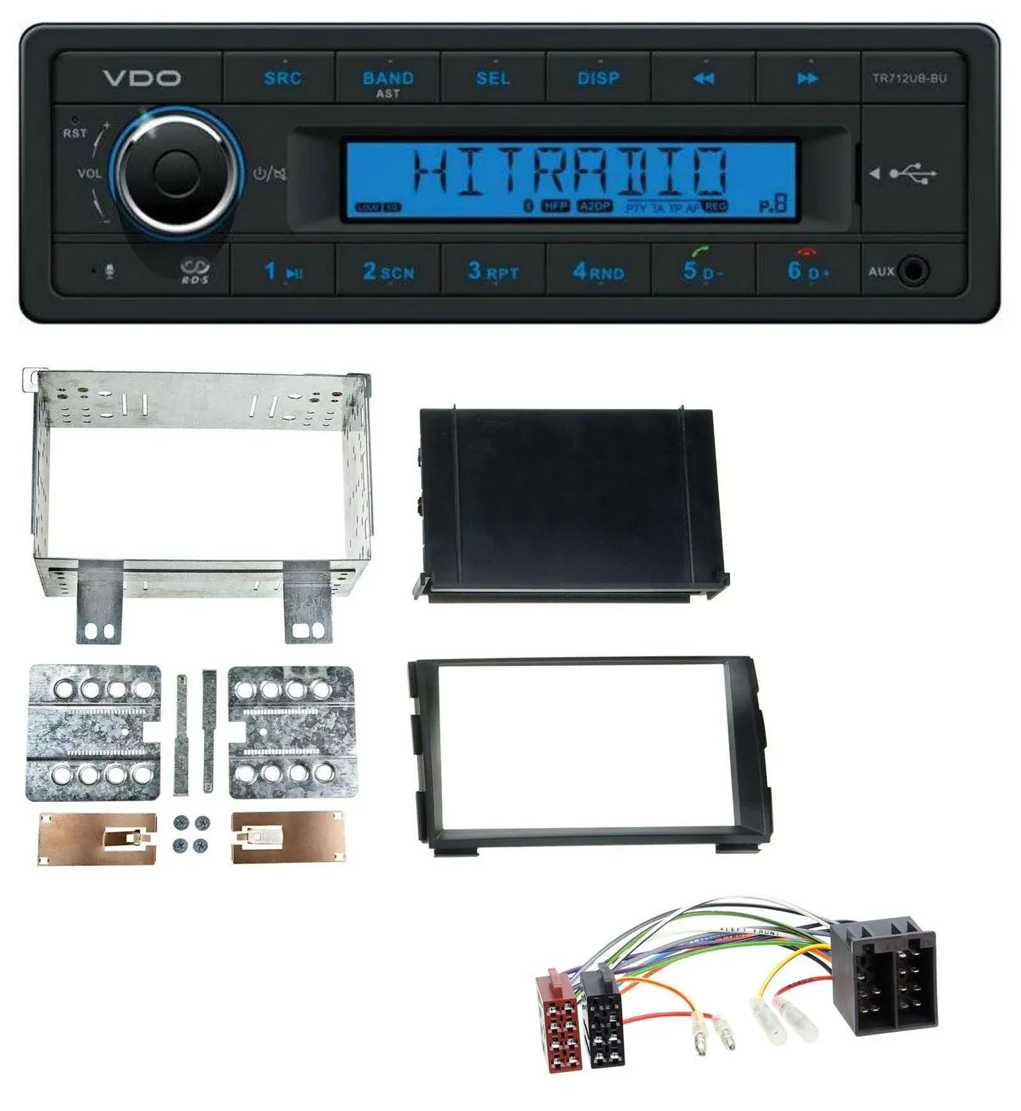 Автомагнитола VDO Bluetooth, USB, AUX, MP3 для Kia Ceed 2009–2012 и proCeed 2011–2013