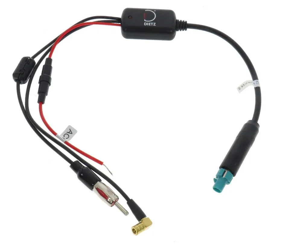 Антенный сплиттер для DAB/UKW Dietz DZ_2726_04, активный, Fakra штекер, SMB/DIN гнездо