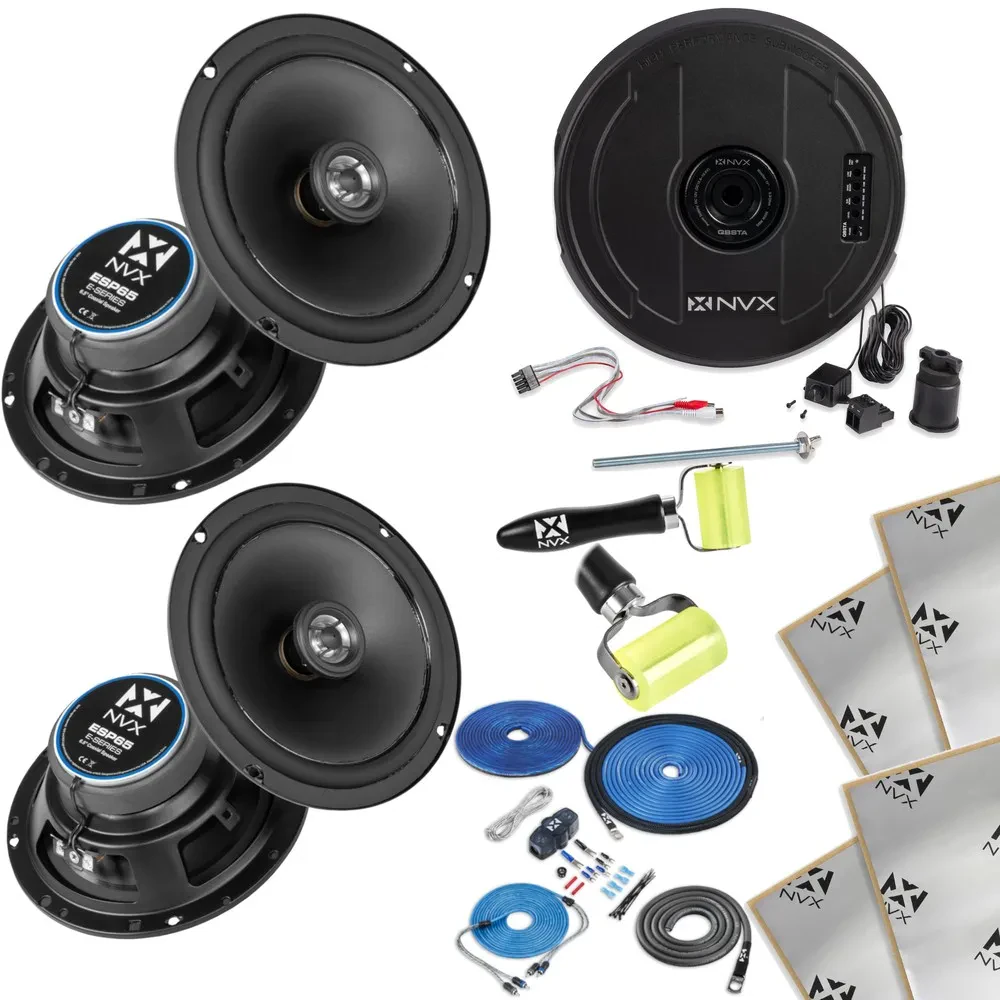 Сабвуфер активный автомобильный NVX QBSTA 11" 300W RMS (набор, с 6.5" динамиками)