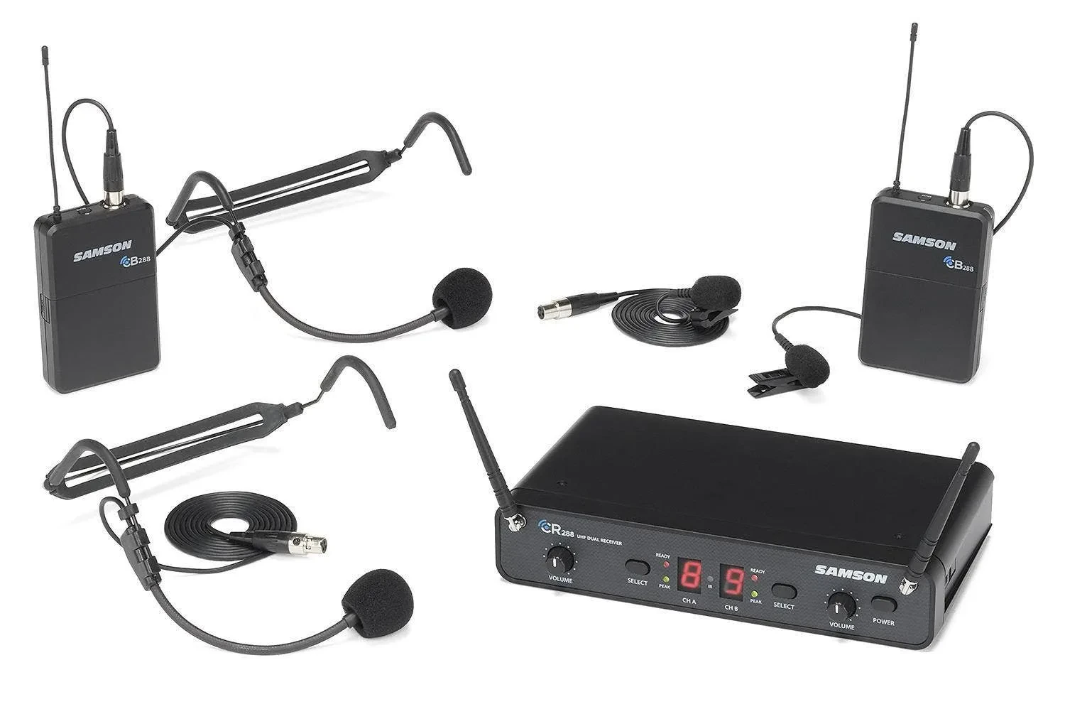 Samson Concert 288 Presentation Dual-Channel Headset & Lavalier Wireless System