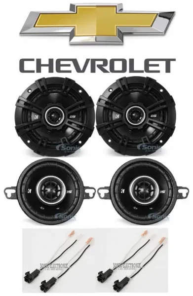 Kicker DS Front 3.5"+Side 5.25" Car Speaker Replacement For 05-13 Chevy Corvette