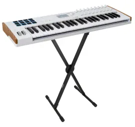 Arturia KEYLAB 49-Key Mk3 White USB Midi Keyboard Controller+On-Stage Stand