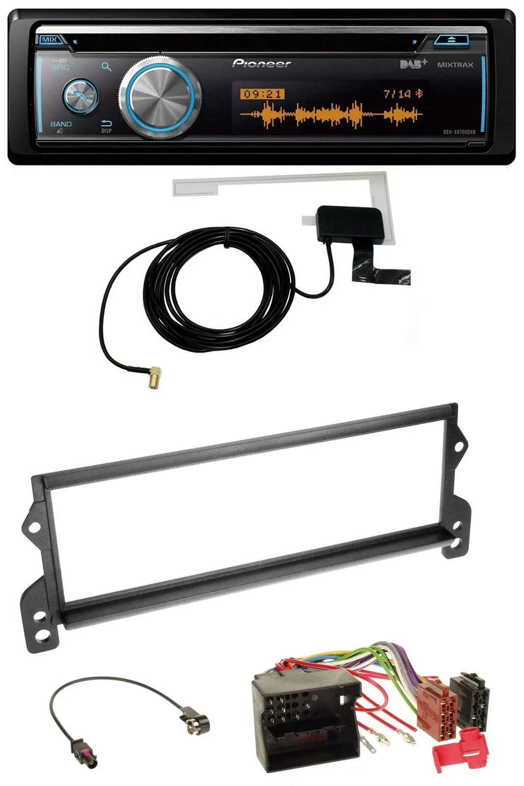 Pioneer Bluetooth DAB MP3 USB CD Autoradio für Mini (ab 2003, MOST)