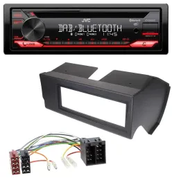Автомагнитола JVC CD DAB USB Bluetooth MP3 для Fiat Panda (до 2002), черная