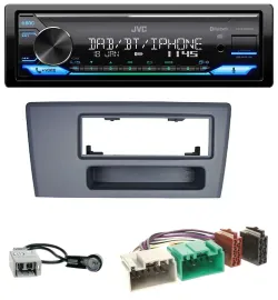 JVC Bluetooth DAB USB MP3 Autoradio für Volvo S60 S70 C70 V70 00-03 dunkelgrau