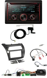 Pioneer 2DIN Lenkrad DAB USB CD Bluetooth Autoradio für Honda Civic 2006-2012