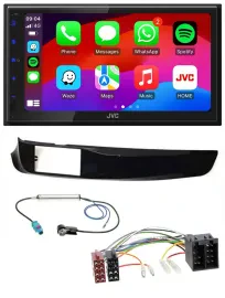 JVC Bluetooth 2DIN MP3 DAB USB Autoradio für Alfa Giulietta schwarz glänzend pia