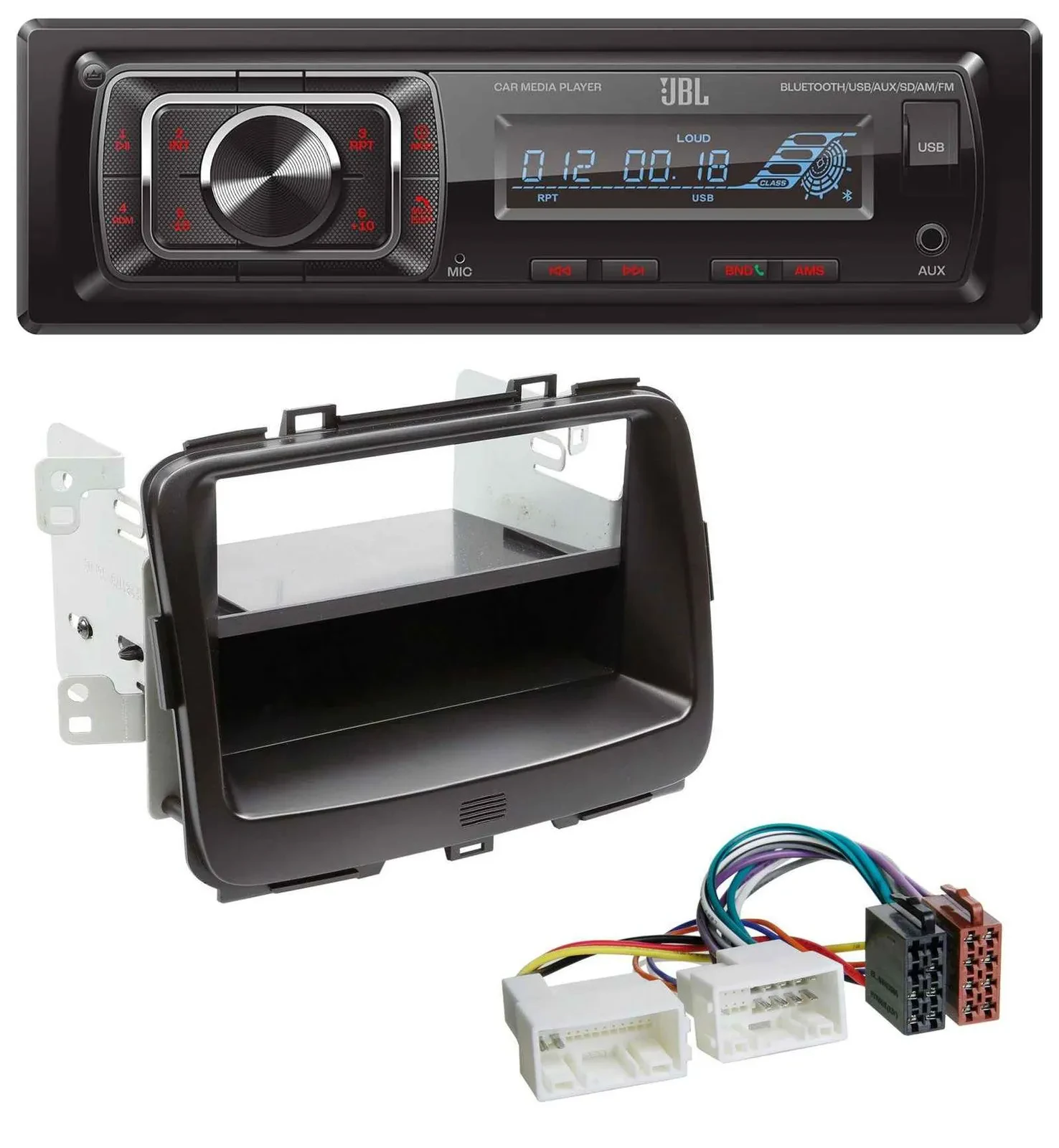 JBL SD AUX MP3 USB Bluetooth Autoradio für Kia Carens 4 (RP, ab 2013)